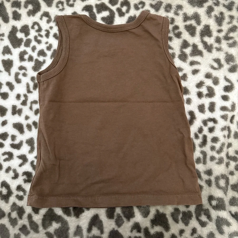 NWOT Children’s Place Parrot Bird Graphic Tank Top in Brown Size 12 months